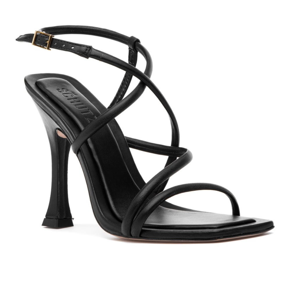 NWOT SCHUTZ Lovi Sandal Black Leather